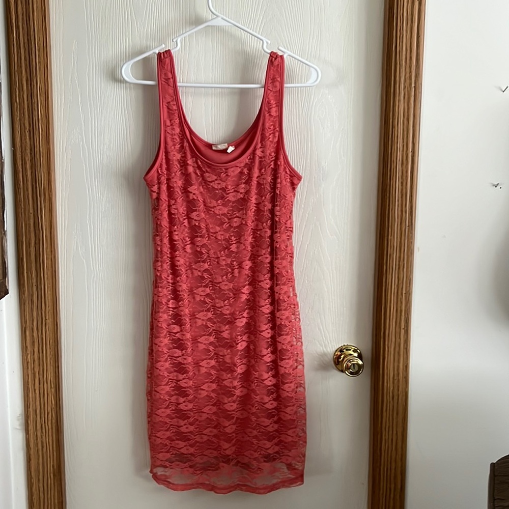 Cute tangerine colored MUDD xl mini dress